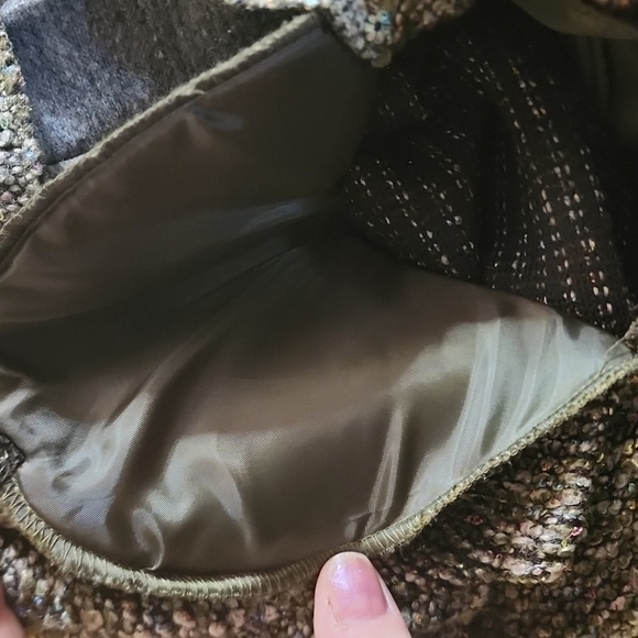 Sag Harbor Dress sweater jacket. Shoulder pads. Size 12. Multicolor. - Picture 5 of 5